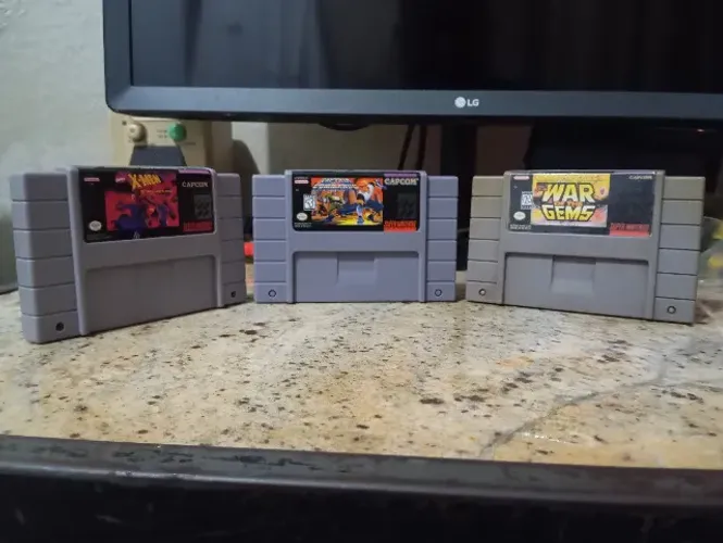 Kit Ação Capcom e Marvel (3 Jogos) - Super Nintendo / SNES