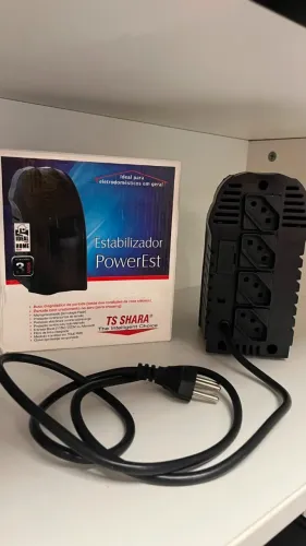 Estabilizador PowerEst - 4 Tomadas 300VA Bivolt TS SHARA
