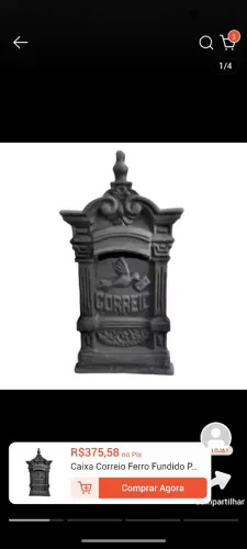 Caixa correio ferro