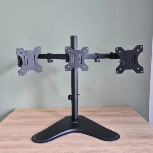 Suporte Triplo Elg T1236n Mesa 3 Monitores 13 A 27 Vesa
