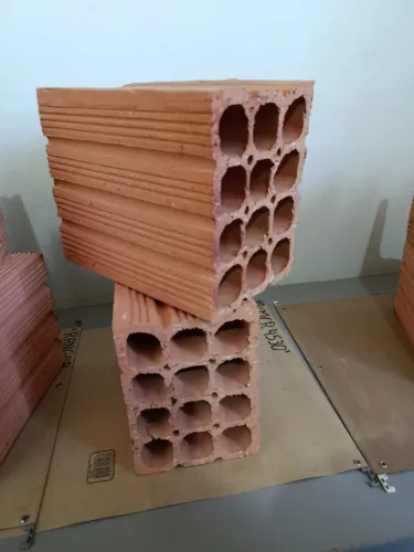 Tijolo 12 furos bloco vedação 14x19x24