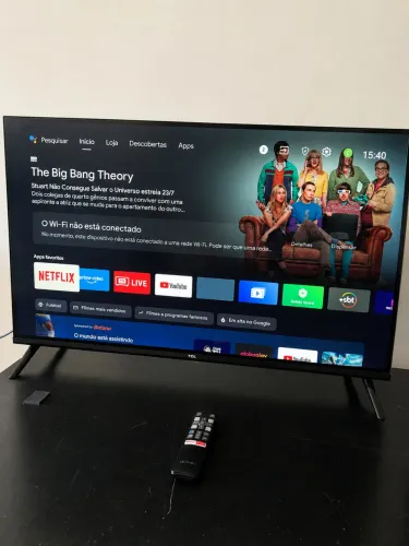 Smart TV 32 Polegadas | Televisão TCL Android | Completa com pezinho e aplicativos