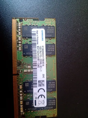 Memória RAM Samsung 16GB DDR4 3200MHz para Notebook