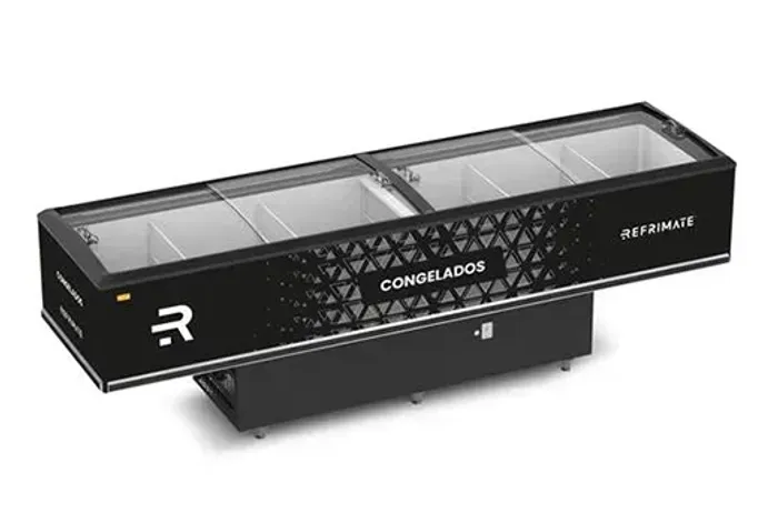 Expositor Horizontal Ilha Vanguard 3000 Vidro Reto Refrimate