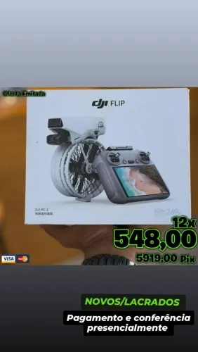 Drone Dji Flip RC2 (com visor ) Imperdível - Novos em até 18X 