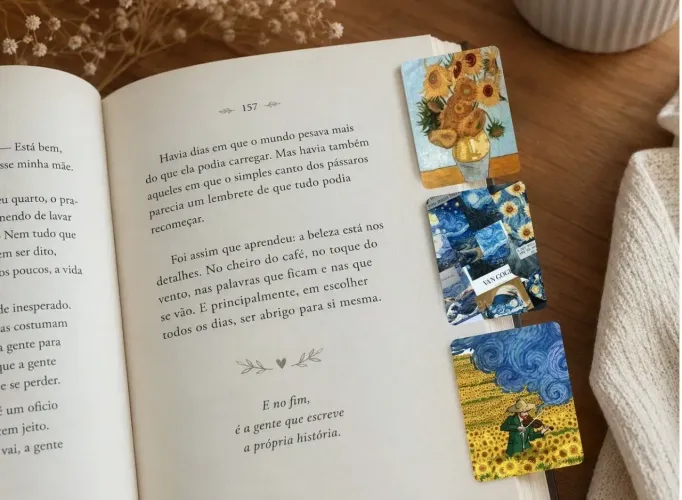 KUT 3 MARCADORES DE PÁGINAS MAGNÉTICOS VAN GOGH