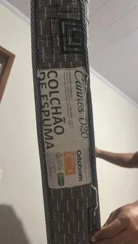 Box solteiro + colchão Ortobom