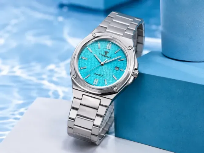 Relógio Tyberley TB5052 Azul Tiffany Quartz Novo no Brasil