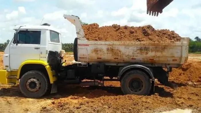 Areia barro seixo brita materiais de construção