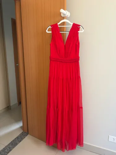 VESTIDO FESTA LUXO VERMELHO 