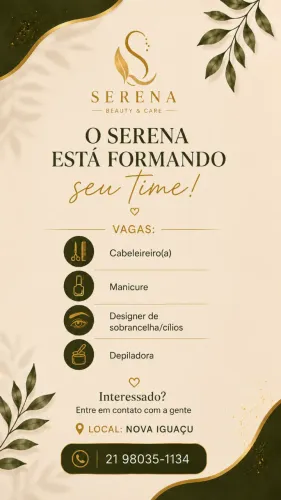 Contrata-se Cabeleireiros e Manicures no modelo profissional parceiro (comissão)