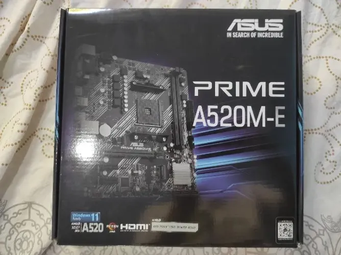 Placa Mãe Asus Prime A520M-E Semi Novo