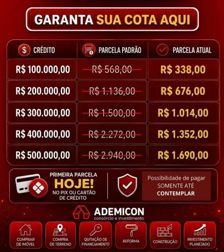Casa no boleto 