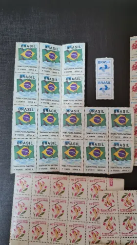 Lote de selos antigos colecionável 