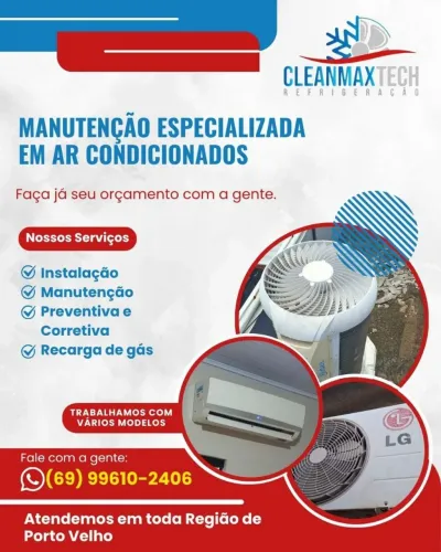 Manutenção preventiva corretiva e limpeza