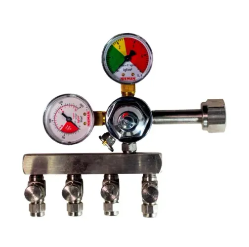 Regulador Pressão 4 Vias Cilindro CO2 Chopeira