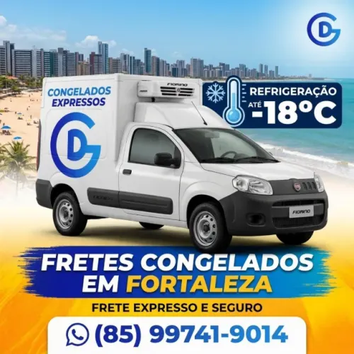 Fiorino Refrigerada -18ºC | Fretes Expressos e Agrego em Fortaleza e RMF