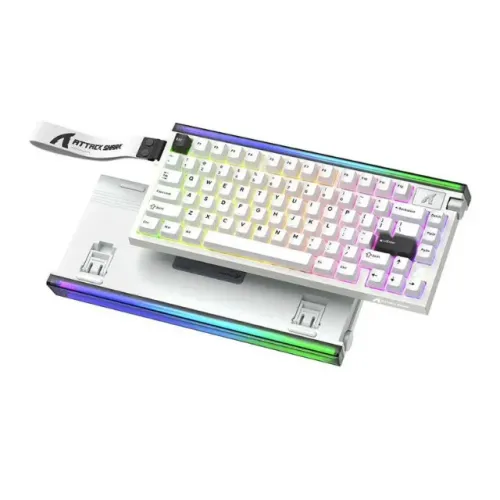 Teclado Magnetico Attack Shark R85 HE Star White, RGB, ANSI, Branco, 12x 37.96