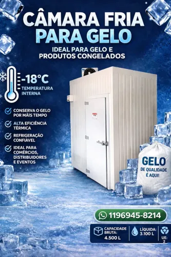 Câmara Fria para Gelo