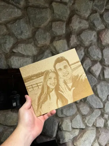 Quadros e retratos personalizados a laser