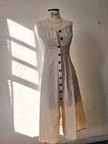 Vestido midi evasê TAZZA