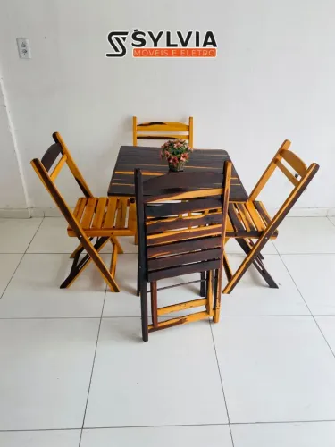Conjunto dobrável invernizada 