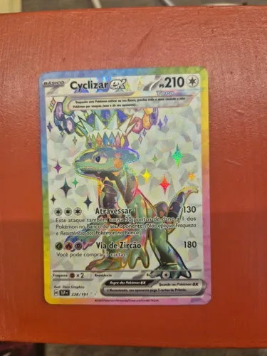 Cyclizar ex 228 191, carta Pokémon, ilustração rara, perfeita