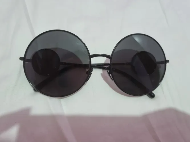 Óculos DG Dolce & Gabbana Original Redondo retrô Preto 