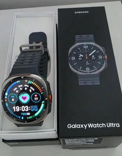 Samsung Galaxy Watch Ultra 47 mm PRETO ( 2 carregadores)