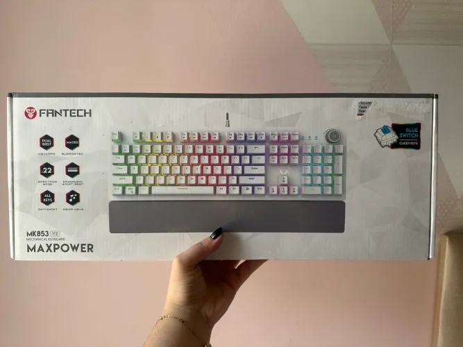Teclado Mecânico MK853 V2 FANTECH Branco