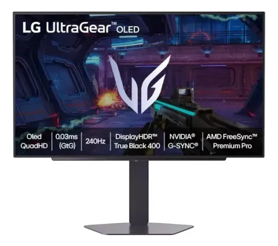 monitor LG OLED 27 polegadas QHD 2K LACRADO