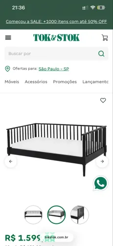 Cama Solteiro TokStok