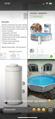 PISCINA ESTRUTURAL INTEX - PRISM FRAME SET