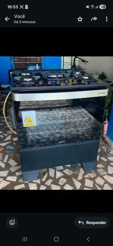 Vendo fogão funcionando perfeitamente lindo bocas e forno ok acendimento elétrico total