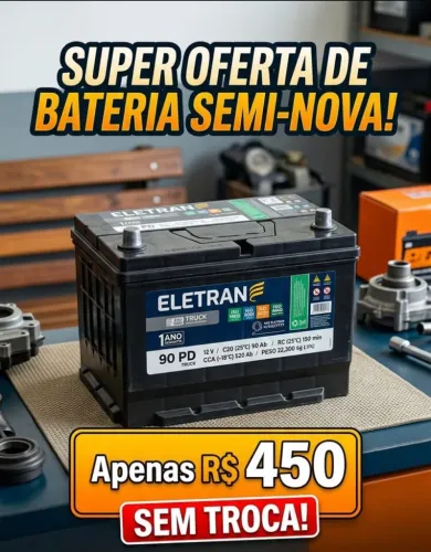 Bateria semi nova 