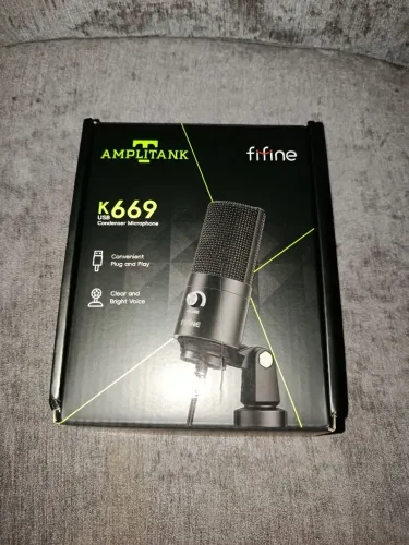 Microfone Condensador USB - K669 Fifine - Na caixa, apenas 2 dias de uso!
