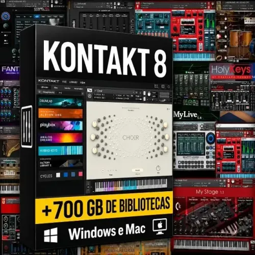 Kontakt 8 Completo + 700gb De Livrarias Atualizadas