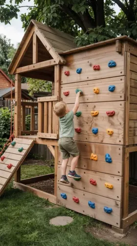Playground de madeira completo 