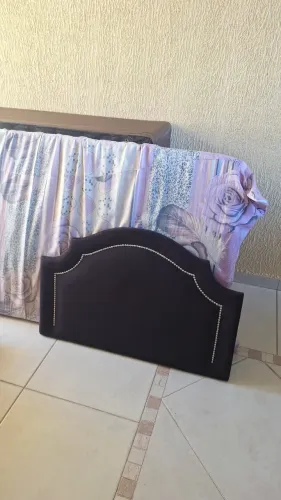 cama box solteiro + colchão + cabeceira