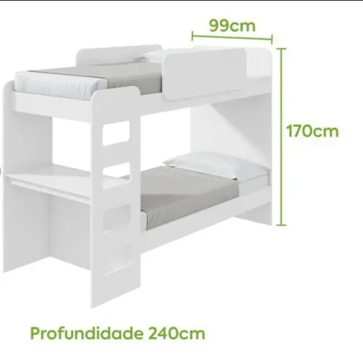 Beliche semi-nova - com escrivaninha