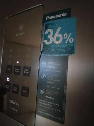 Geladeira Panasonic Inverter 425L Frost Free Econômica
