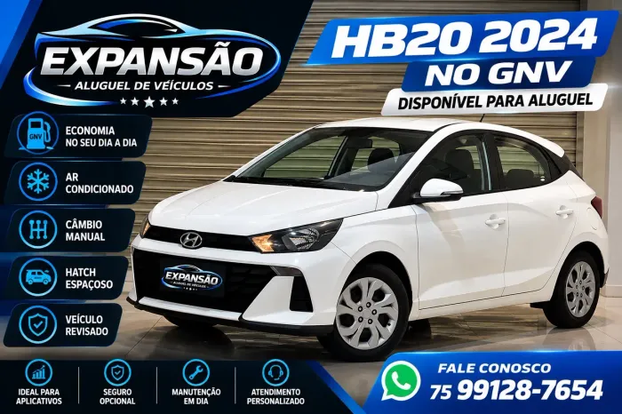 Aluguel hb20 2024 no gnv alugo para app Uber 99