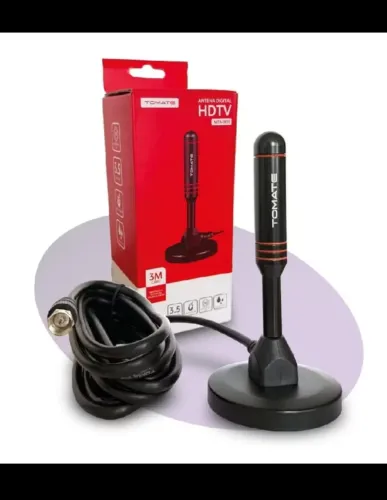 ANTENA DIGITAL HDTV UHF - BASE IMÃ - 3M DE CABO