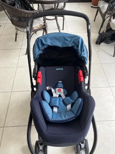 Burigotto Travel System Rio 22 Mesclado Preto e Azul - Burigotto