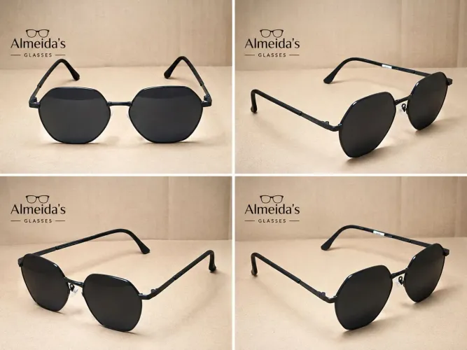 Oculos de Sol Hexagonal.