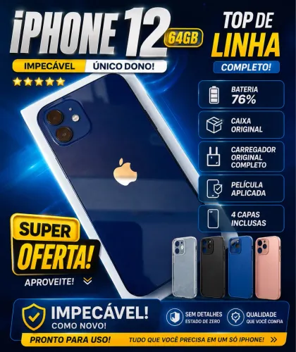iPhone 12 64gb - Completo Unico Dono