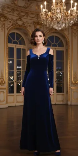 Vestido azul marinho 