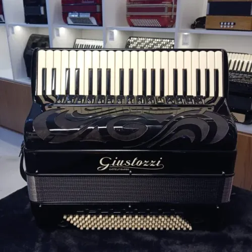 Giustozzi Duplo Cassoto 120 Baixos Quarta de voz (produto novo) - Acordeon Gaita Sanfona