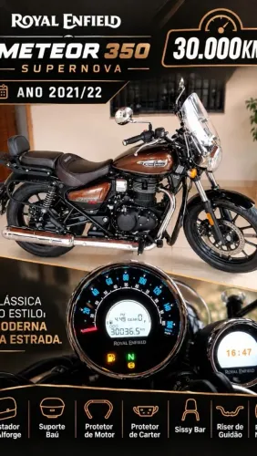 Royal Enfield Meteor 350 Ano 2021/22 - Modelo Supernova Brown