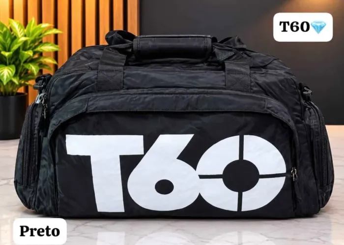 Bolsa esportiva T60 multifuncional para academia e viajem